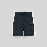 KIDS RL NEAVY WHITE PANEL JERSEY SHORT