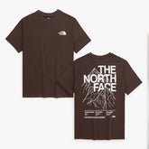 TNF MEN OVERSIZED TEE MOUNTAIN OUTLINE BROWN