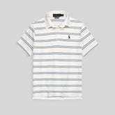 R-L PREMIUM FRANCISCO STRIPPER POLO PURE WHITE