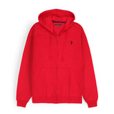 US A.S.S.N POLO MALLET HOODIE RED ZIPPER