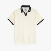 ZRA PREMIUM MEN JHONNY COLLAR POLO WHITE STRIPE