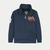 RLPH LURN KIDS 3 PNY RUGBY ZIPPER NEAVY