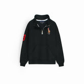 RLPH LURN KIDS MOCK ZIPPER BLACK