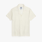 ZRA PREMIUM MEN RESORT COLLAR SHIRT WHITE (OVERSIZED)