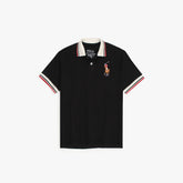 RL KIDS PREMIUM CONTRAST BLACK POLO
