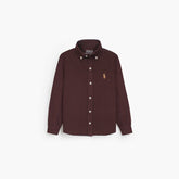 RL PREMIUM MULTI PNY KIDS CASUAL DRESS SHIRT MEHROON