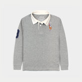 RLPH LURN KIDS BIG PNY RUGBY HEATHER GREY (B-PAIR)