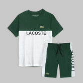 LCSTE PREMIUM COLOR BLOCK TWINSET GREEN-WHITE