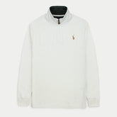 R-L MEN PREMIUM PK FLEECE MOCK ZIPPER WHITE