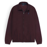 RLPH LURN IMPORTED MEN WAFFLE SWEATER MEHROON