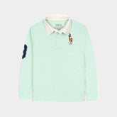 RLPH LURN KIDS BIG PNY RUGBY SEA GREEN (B-PAIR)