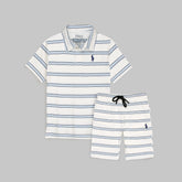 RAPL LURN PREMIUM POLO TWINSET BLUE WHITE