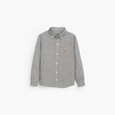 RL PREMIUM MULTI PNY KIDS CASUAL DRESS SHIRT GREY