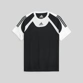 ADS MEN PREMIUM PANNELLED T SHIRT BLACK