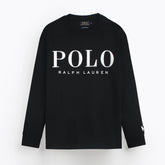 RAPL LURN PREMIUM IVORY LOGO SWEAT SHIRT BLACK