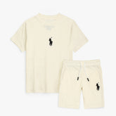 RLPH LRN PREMIUM KIDS JERSEY TWINSET CREAM