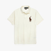 RLPH LURN PREMIUM LEATHER POLO MEN OFF WHITE
