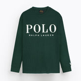 RAPL LURN PREMIUM IVORY LOGO SWEAT SHIRT DK GREEN