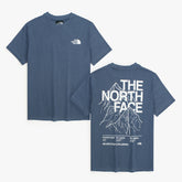 TNF MEN OVERSIZED TEE MOUNTAIN OUTLINE SLATE BLUE