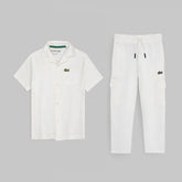 LCSTE PREMIUM CASUAL COTTON TWINSET WHITE CLOUD