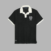 R-L PREMIUM US OPEN PRINTED POLO SHIRT BLACK
