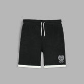 R-L MEN PREMIUM TERRY SHORTS BLACK