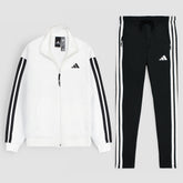 ADS MEN PRIME TRICOT FLEECE TRACKTOP WHITE
