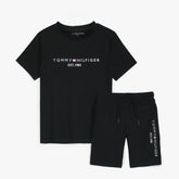 TMMY HILFGR PREMIUM LOGO TWINSET BLACK