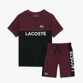 LCSTE PREMIUM COLOR BLOCK TWINSET MEHROON-BLACK