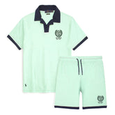 R-L MEN PREMIUM US OPEN PRINTED SHORT SET SEA GREEN