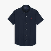 R-L MENS PREMIUM OXFORD BUTTON HALF SLEEVE NEAVY