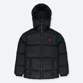 RL PREMIUM MEN DOWN HOODED PUFFER BLACK