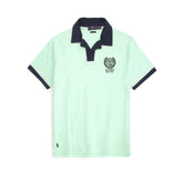 R-L PREMIUM US OPEN PRINTED POLO SHIRT SEA GREEN