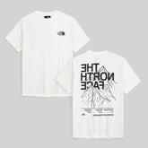 TNF MEN OVERSIZED TEE MOUNTAIN OUTLINE WHITE