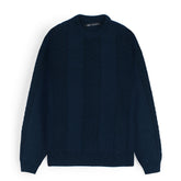 ZRA PREMIUM OLD MONEY TEXTURED CREW-KNIT MEN NEAVY