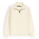 ZRA IMPERIAL MOCK KNIT ZIPPER MEN OFF WHITE