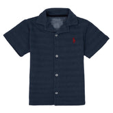R-L KIDS PREMIUM CASUAL SHIRT DK NEAVY/R PNY