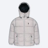 RL PREMIUM MEN DOWN HOODED PUFFER DUST GREY