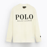 RAPL LURN PREMIUM IVORY LOGO SWEAT SHIRT CREAM