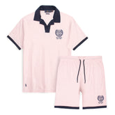 R-L MEN PREMIUM US OPEN PRINTED SHORT SET PINK