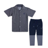 R-L PREMIUM CASUAL SET DAVY GREY PATTREN