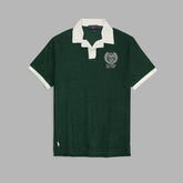 R-L PREMIUM US OPEN PRINTED POLO SHIRT DK GREEN