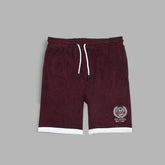 R-L MEN PREMIUM TERRY SHORTS MEHROON