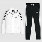 ADS MEN DAYREADY PIPING RAGLAN TRACKTOP WHITE