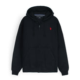 US A.S.S.N POLO MALLET HOODIE BLACK ZIPPER