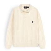 RL PREMIUM ROYAL KNIT BTN POLO MEN CLAS OFF-WHITE