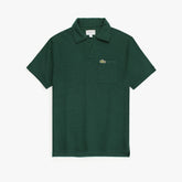 LCSTE PREMIUM MEN RELAXED V-NECK POLO SHIR DK GREEN