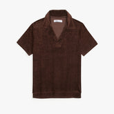 ZRA PREMIUM COTRISE POLO MEN BROWN