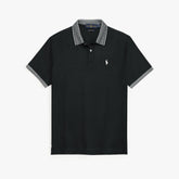 RLPH LURN PREMIUM JQRD POLO MEN BLACK