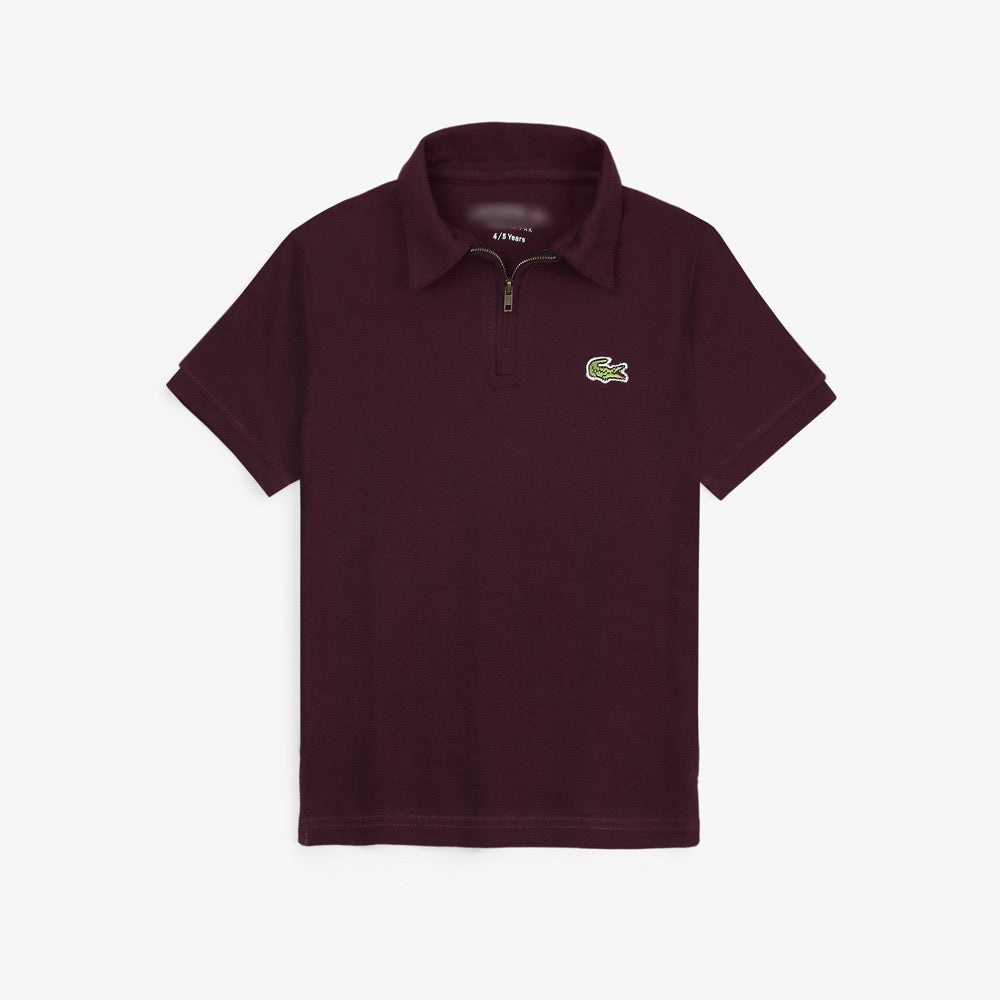 LCSTE PREMIUM KIDS ZIP POLO